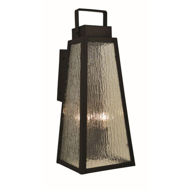 Wellesley 2 Light Wall Mount 17 Inch Tall X 7 Inch Wide by Arroyo Craftsman - WEW-7RM-BK