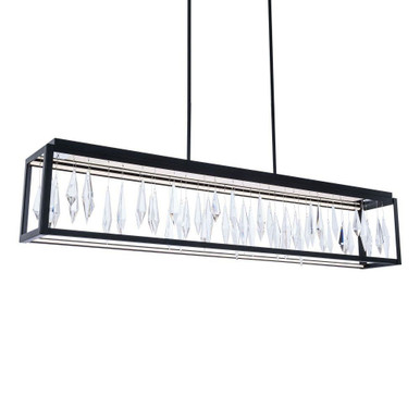 Mirage 64W 1 LED Linear Pendant 10.88 and 8 Inch Wide by Schonbek Beyond - BPD16254-BK