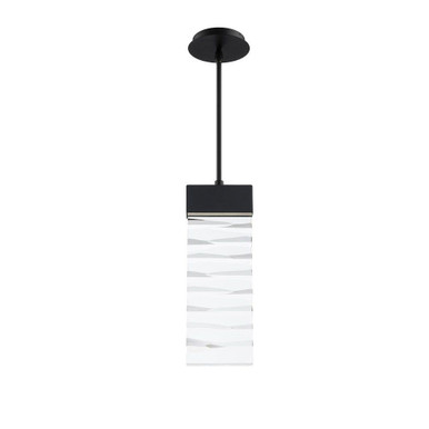 Labrynth 21W 1 LED Mini Pendant 16 Inch and 2 Inch Wide by Schonbek Beyond - BPDW21316-BK