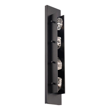 Strata 3.5W 4 LED Outdoor Wall Mount 28 Inch Tall by Schonbek Beyond - BWSW10328-BK