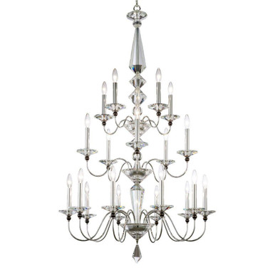 Jasmine 20 Light Chandelier 58 Inch and 36 Inch Wide by Schonbek Signature - 9698-40O
