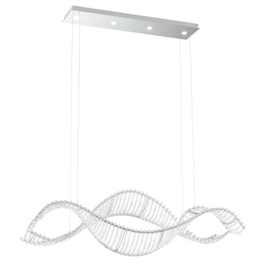 Alon 32W 4 LED Linear Pendant 12.5 X 14 Inch Wide by Schonbek Signature - SRI400N-SS1S