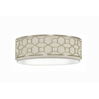 Gem 2 Light Flush Mount 6 Inch Tall and 17 Inch Wide by Lite Tops - FM-S100-2045