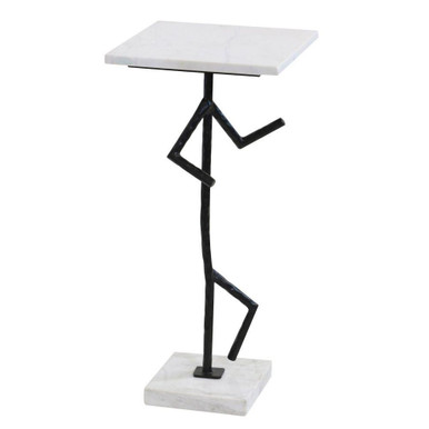 Lineform Right Accent Table 24 Inch Tall and 11 Inch Wide by Stylecraft - ISF27196DS