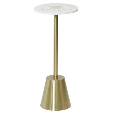Aurelia Pedestal Accent Table 24 Inch Tall and 10 Inch Wide by Stylecraft - ISF26694DS