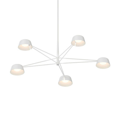 Sastoit Way 43W 5 LED Chandelier 12 Inch Tall and 45.25 Inch Wide - 181-BEL-1367394
