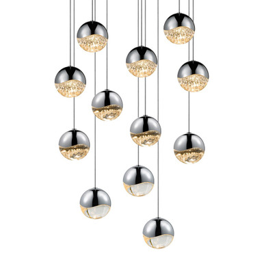 Jeasat Circle 12 LED Medium Pendant 3.25 Inch Tall and 16.25 Inch Wide - 181-BEL-492894