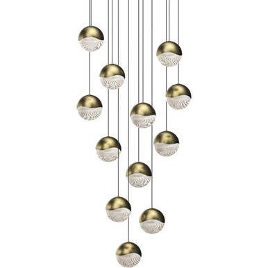 Jeasat Circle 12 LED Large Pendant 3.75 Inch Tall and 17 Inch Wide - 181-BEL-492895
