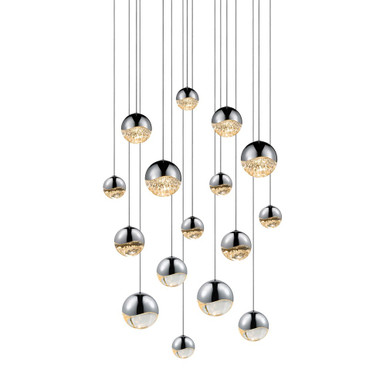 Jeasat Circle 16 LED Assorted Pendant 3.75 Inch Tall X 23.75 Inch Wide - 181-BEL-492879