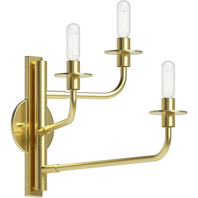 Cabri Drive 3 Light Wall Sconce 12.75 Inch Tall and 19 Inch Wide - 181-BEL-1395805