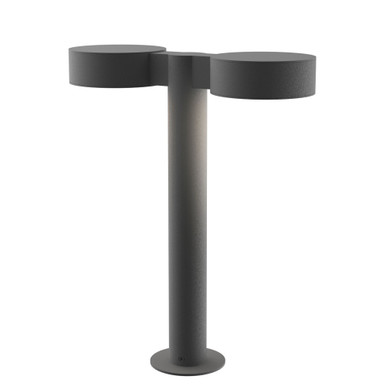 Sazei Court 2 LED Plate Cap and Plate Lens Double Bollard 16 Inch - 181-BEL-1395864