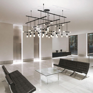 Totr Lane 69W 19 LED Oversized 2 Tier Pendant - 181-BEL-4659604