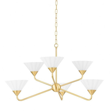 Kelsey 6 Light Oversized Chandelier by Mitzi - H817806