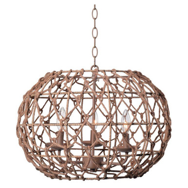 Torus 3 Light Pendant 14.48 Inch Tall and 20 Inch Wide by Kenroy Home - 92072TN