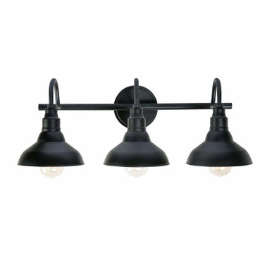 Dale 3 Light Bath Vanity 9 Inch Tall and 24 Inch Wide by Kenroy Home - 93515BL