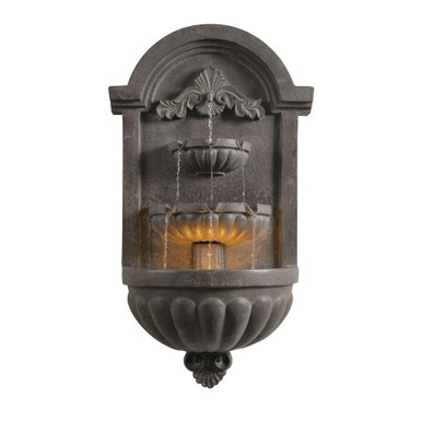 San Pablo Wall Fountain 34.63 Inch Tall and 19.5 Inch Wide by Kenroy Home - 51011PLBZ