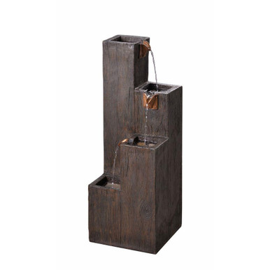 Lincoln Cascading Floor Fountain 34.38 X 12.88 Inch Wide by Kenroy Home - 51017WDG