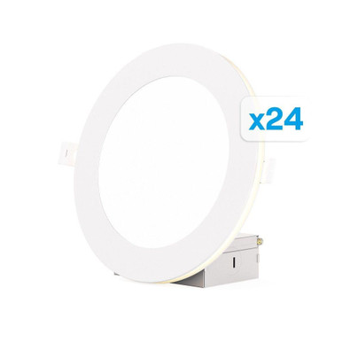 12W 3CCT LED Slim Recessed Downlight/Night Light (Pack of 24) by Infibrite - IB-002-27-12W-WH-24PK