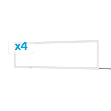 50W 3CCT LED Large Flat Backlit Panel (Pack of 4) 12 Inch by Infibrite - IB-020-7-MW-10V-4PK