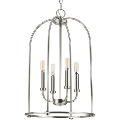 Leyden 4 Light Small Foyer Chandelier by Progress - P500302