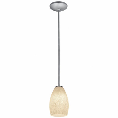Dufour Path 1 Light Mini Glass Pendant with Rod - 4-BEL-758514