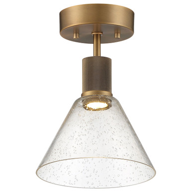 Risir Avenue 9W 1 LED 8 Inch Wide Semi Flush Mount - 4-BEL-1265453