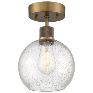 Risir Avenue 1 Light 7.5 Inch Wide Transitional Semi Flush Mount - 4-BEL-1265468