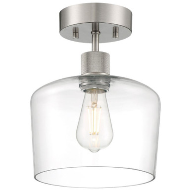 Risir Avenue 9W 1 LED 11.75 Inch Length Semi Flush Mount - 4-BEL-1265463