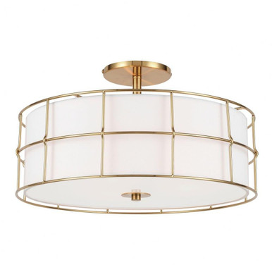 Bidrnt Drive 3 Light 16 Inch Wide Flush Mount - 303-BEL-1052807