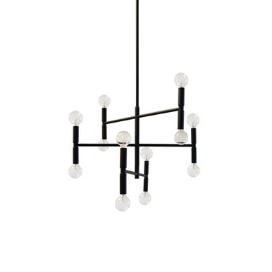 Caplair Court 12 Light Medium 3 Tier Chandelier - 303-BEL-856647