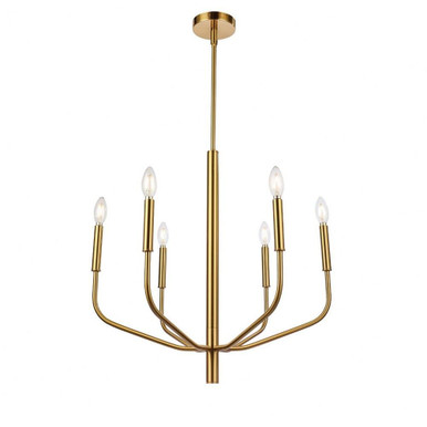 Guke Lane 6 Light Medium Chandelier - 303-BEL-918643