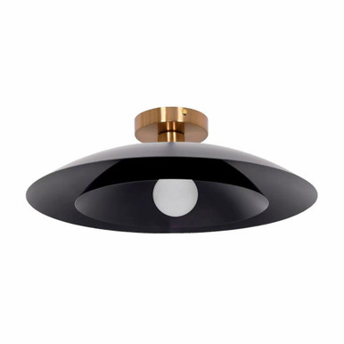 Restit Circle 1 Light Semi Flush Mount 5.75 Inch Tall X 17.75 Inch Wide - 303-BEL-1375098