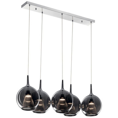 Zaileas Place 5 LED Light Cluster Linear Chandelier - 420-BEL-4250278