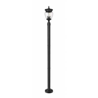 Davina Three Light Outdoor Post Mount 94 x 9 Inches by Z-Lite - 5016PHMR-5012P-BK