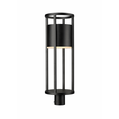 Luca 11W 1 LED Outdoor Post Mount Light 27.75 x 9.25 In by Z-Lite - 517PHB-BK-LED