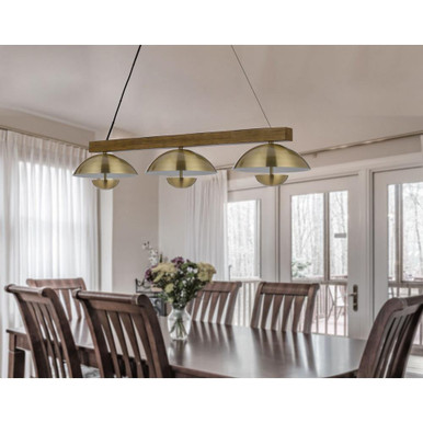 Kuzrk Road 45W 3 LED Light Oversized Island Pendant - 1-BEL-5191831