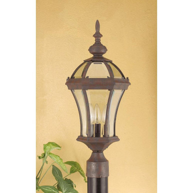 1 Light Outdoor Post Lantern 16.5 Inches Tall and 6.5 Inches Wide - 1-BEL-5192314