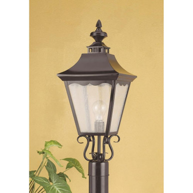 1 Light Outdoor Post Lantern 23.5 Inches Tall and 9.5 Inches Wide - 1-BEL-5192321