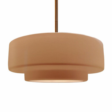 Radiance 1 Light Large Tier Rigid Pendant by Justice Design - CER-6545RIGID