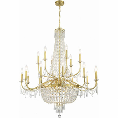 Haywood 22 Light Oversized Chandelier by Crystorama - HWD-7722-AG