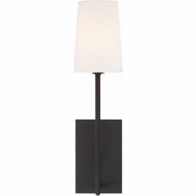 Lena 1 Light Candle Style Wall Sconce 18 Inch Tall by Crystorama - LEN-251