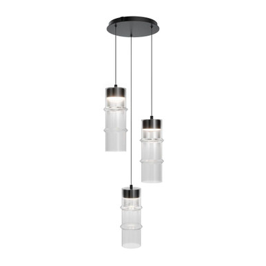 Kanister 9.1W 3 LED Pendant 11.75 Inch Tall and 4.63 Inch Wide by dweLED - PD413603R