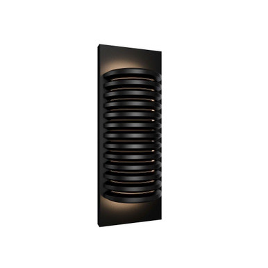 Loome 28W 1 LED Outdoor Wall Mount 16 Inch Tall and 3.5 Inch Wide by dweLED - WSW112616-BK