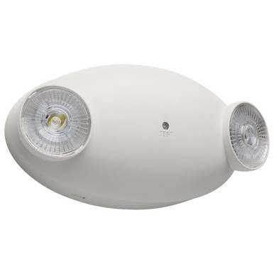 1W 2 LED Dual Head Emergency Light with Head 4.38 X 8.25 Inch Wide by Nuvo - 67/139