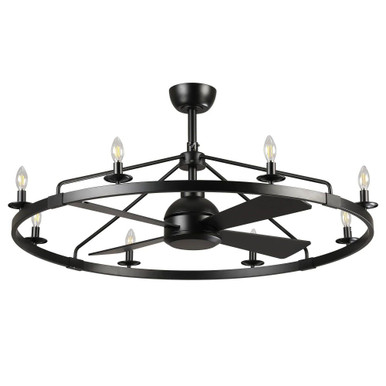 Chloe - 8 Light Fandelier-20 Inch Tall and 43 Inch Wide - VZA01A124