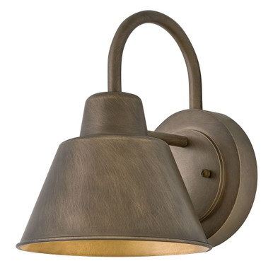 Wes 10W 1 LED Gooseneck Barn Light 10.5 Inch Tall and 8 Inch Wide by Lark - 81220BU