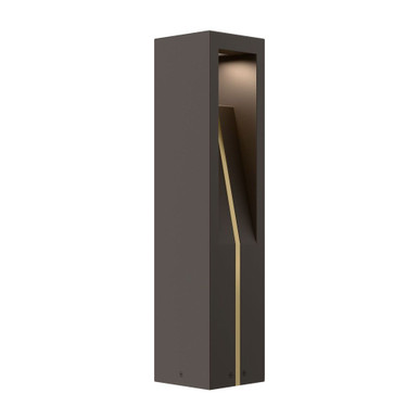 Cubical 7.4W 1 LED Bollard Light 24 Inch Tall and 5.5 Inch Wide by WAC - 6705-30BZ