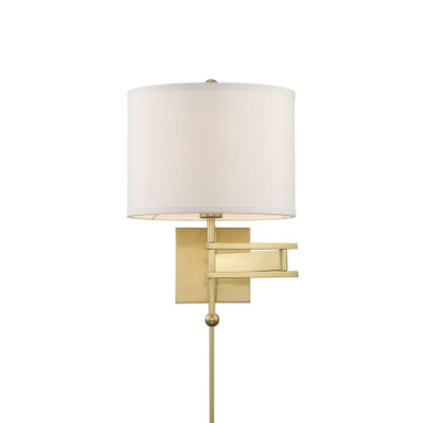 Marshall 1 Light Swing Arm Wall Sconce by Crystorama - MAR-A8031