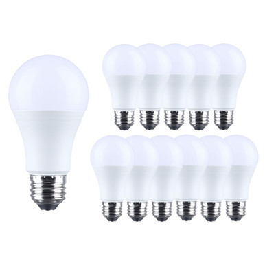 15W A19 Medium Base LED Bulb (Pack of 12) 2.32 X 4.45 Inch Length by Satco - S14334_p