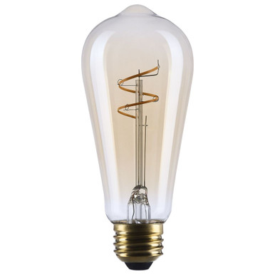 3.5W ST19 LED E26 Base Replacement Bulb 2.29 X 5.32 Inch Length by Satco - S14206